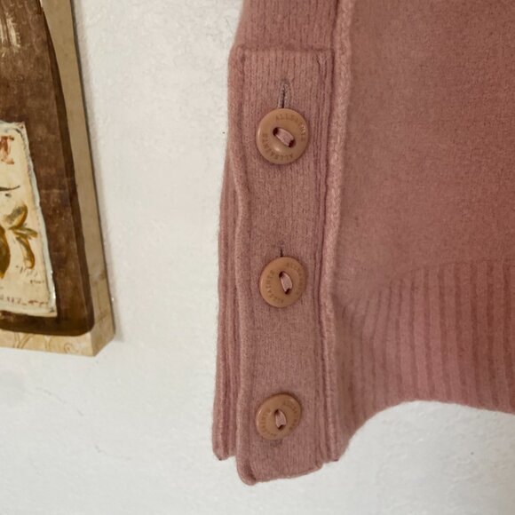 AllSaints Soft Blush Pink Sweater,  Luxe Wool-Yak Blend, Size S - Picture 7 of 9